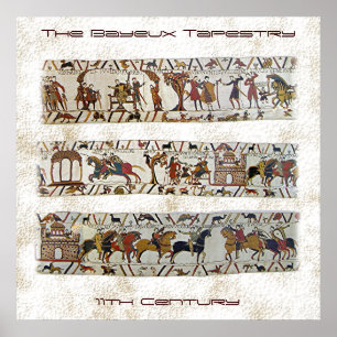 Bayeux Tapestry Scene Poster