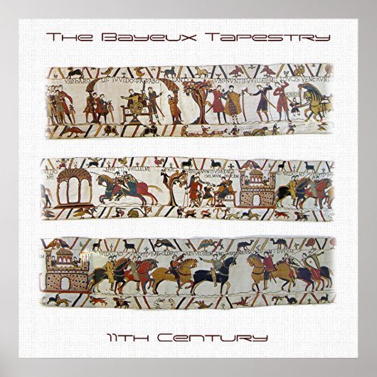 Bayeux Tapestry Scene Poster (Vorne)