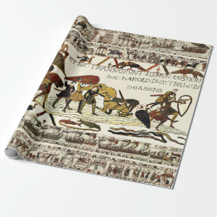 BAYEUX TAPESTRY Wilhelm bei Mont Saint-Michel Geschenkpapier