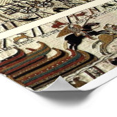 BAYEUX TAPESTRY Wilhelm bei Mont Saint-Michel Poster (Ecke)