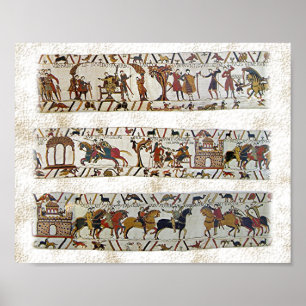 Bayeux-Tapisserie-Szene Poster