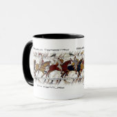 Bayeux-Tapisserie-Szene Tasse (Vorderseite Links)