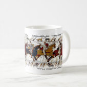 Bayeux-Tapisserie-Szenen-Tasse Kaffeetasse (VorderseiteRechts)