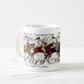Bayeux-Tapisserie-Szenen-Tasse Kaffeetasse (Vorderseite Links)