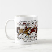 Bayeux-Tapisserie-Szenen-Tasse Kaffeetasse (Links)