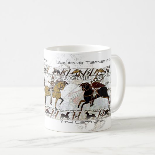 Bayeux-Tapisserie-Tasse Kaffeetasse (VorderseiteRechts)