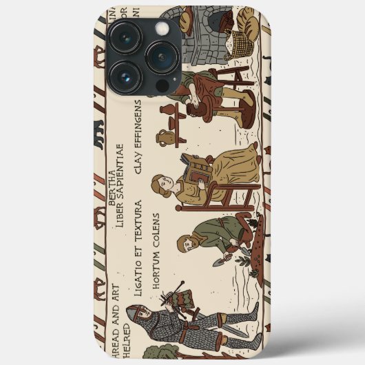 Bayeux-Teppich Parodie Case-Mate iPhone Hülle (Rückseite)