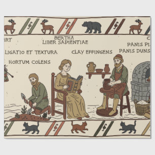 Bayeux-Teppich Parodie Geschenkpapier