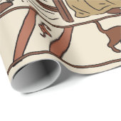 Bayeux-Teppich Parodie Geschenkpapier (Rolleneckpunkt)