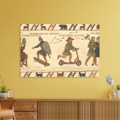 Bayeux-Teppich-Parodie Leinwanddruck (Insitu (Wohnzimmer))