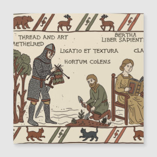 Bayeux-Teppich Parodie Magnetkarte
