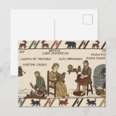 Bayeux-Teppich Parodie Postkarte (Vorne/Hinten)