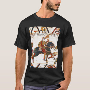Bayeux-Teppich Szene 2 Pferde Anglo-Sächsisches En T-Shirt