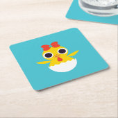 Bayla das Küken Rechteckiger Pappuntersetzer (angewinkelt)