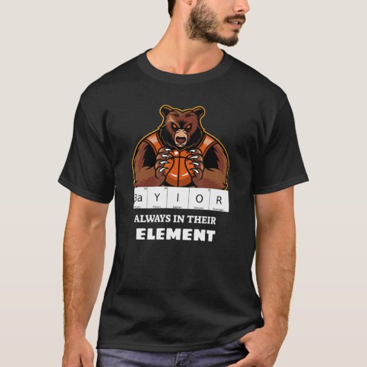 Baylor immer in ihrem Element Science Basketball T-Shirt (Vorderseite)