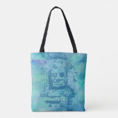 Bayon Face Blue Tasche (Rückseite)