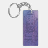 Bayon Face Lila Schlüsselanhänger (Vorderseite links)