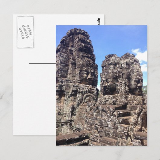 Bayon Tempel Postkarte (Vorne/Hinten)