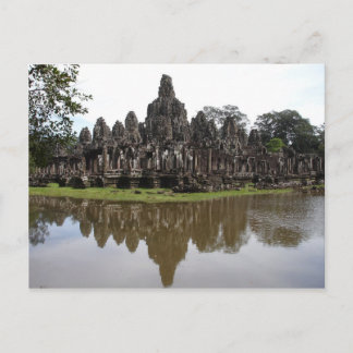 Bayon Temple bei Angkok Wat in Kambodscha Postkarte