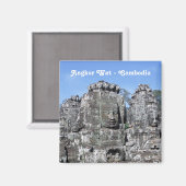 Bayon Temple in Angkor Wat - Kambodscha Magnet (Vorderseite/Rückseite)