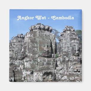 Bayon Temple in Angkor Wat - Kambodscha Magnet