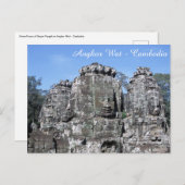 Bayon Temple in Angkor Wat - Kambodscha Postkarte (Vorne/Hinten)