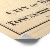 Bayonne Greenville Township Poster (Ecke)