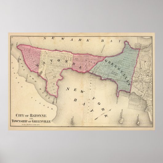 Bayonne Greenville Township Poster (Vorne)