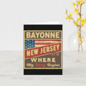 Bayonne Nj Its Where My Story Begins _1 Karte (Gelbe Blume)