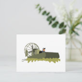 Bayou Airboat Postkarte (Stehend Vorderseite)
