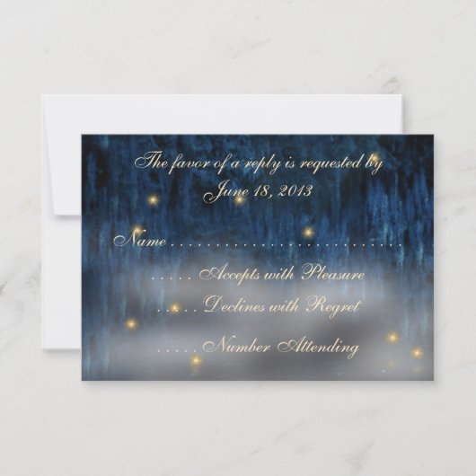 Bayou Bliss RSVP Karten (Vorderseite)