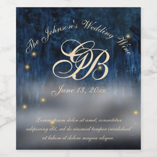 Bayou Bliss Weinetikett (Einzelnes Label)