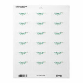 Bayou Botanicals | Blank Guest Address Adressaufkleber (Vorne)