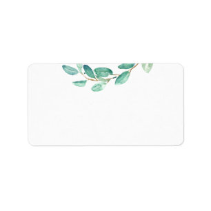 Bayou Botanicals Blank Guest Adresse Adressaufkleber
