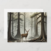 Bayou Deer Feiertagspostkarte (Vorne/Hinten)