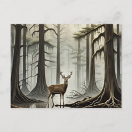 Bayou Deer Feiertagspostkarte