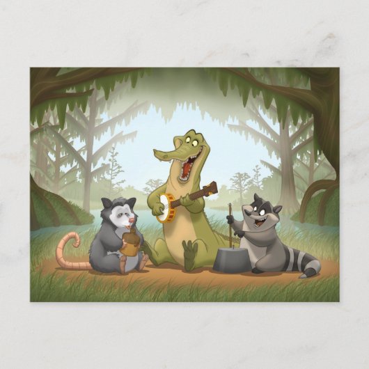 Bayou Jug Band Postcard Postkarte (Vorderseite)