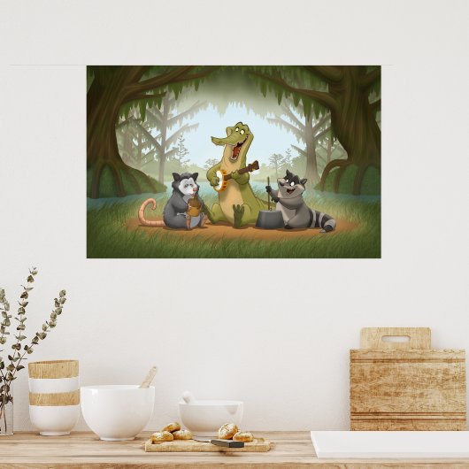 Bayou Jug Band Poster (Küche)