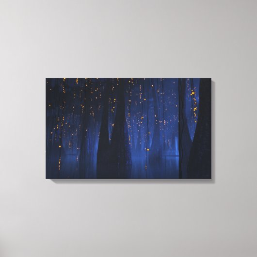 Bayou (Nacht) Leinwanddruck (Vorderseite)