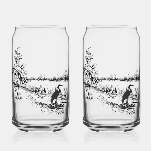 Bayou Scene Glas Can Cup (Vorderseite)