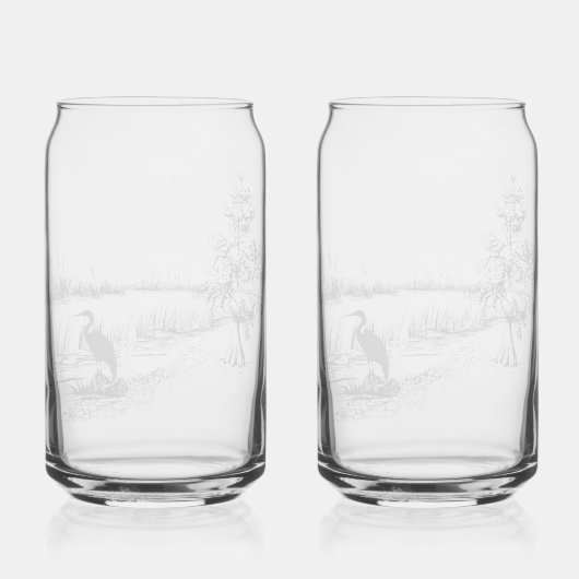 Bayou Scene Glas Can Cup (Rückseite)