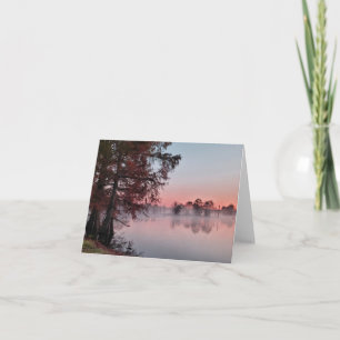 Bayou sunrise, leere geklappt Danke Karte