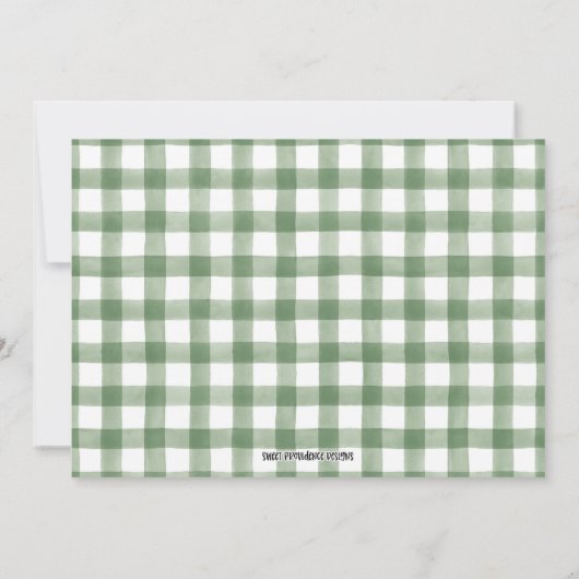 Bayou Swamp Baby Dusche Einladung (Rückseite)