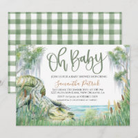 Bayou Swamp Baby Dusche Einladung