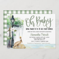 Bayou Swamp Baby Dusche Einladung