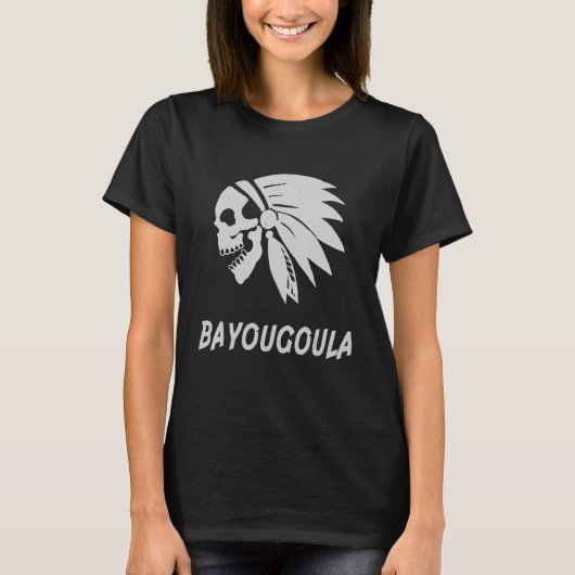 Bayougoula Native American IndianBorn Freedom Evil T-Shirt (Vorderseite)