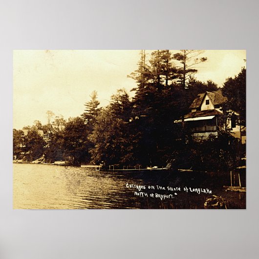 Bayport Michigan Lake Fenton Poster (Vorne)