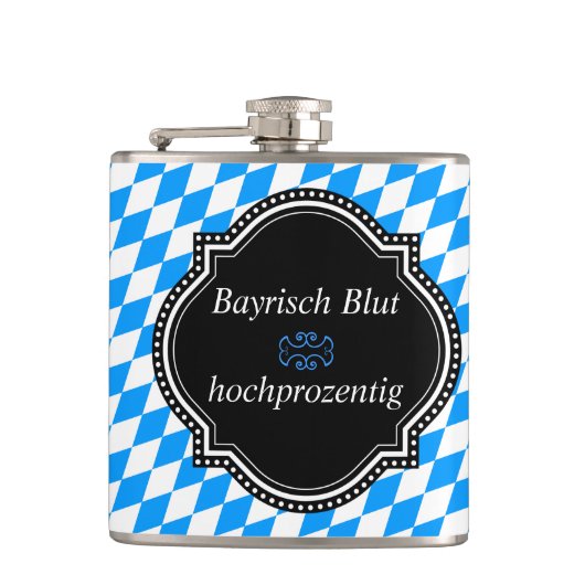 Bayrisch Blut Flachmann (Vorderseite)