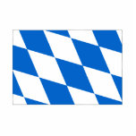 Bayrische Flagge Bayern Freistehende Fotoskulptur<br><div class="desc">Zeig allen dein Lieblings-Bundesland auf deinem Heimatshirt. Die Bayernflagge auf vielen tollen Heimat-Produkten.</div>