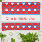 Bayrische Muster Geschirrtuch (Gefaltet)